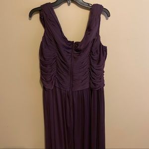 David’s Bridal Plum Bridesmaid Dress